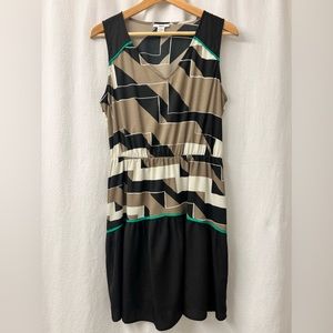bar III Sleeveless Casual Geometric Midi Dress